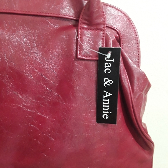 Beautiful Large Red Jac & Annie Bag - Picture 4 of 10